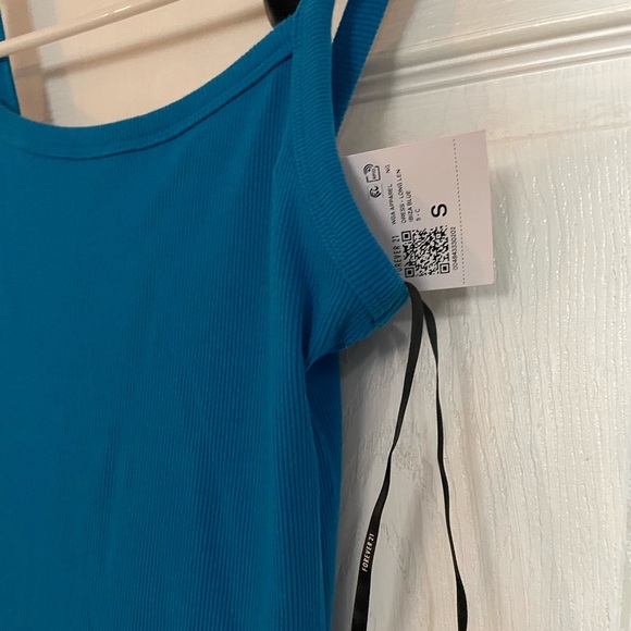 NWT Blue Rib Knit Maxi Dress - Picture 3 of 3